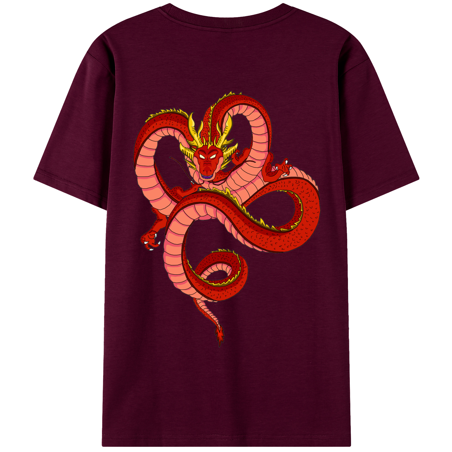 （画像用） ドラゴンボール 神龍 シェンロン DRAGON BALL Shenron レディース半袖Tシャツ(バックプリント)